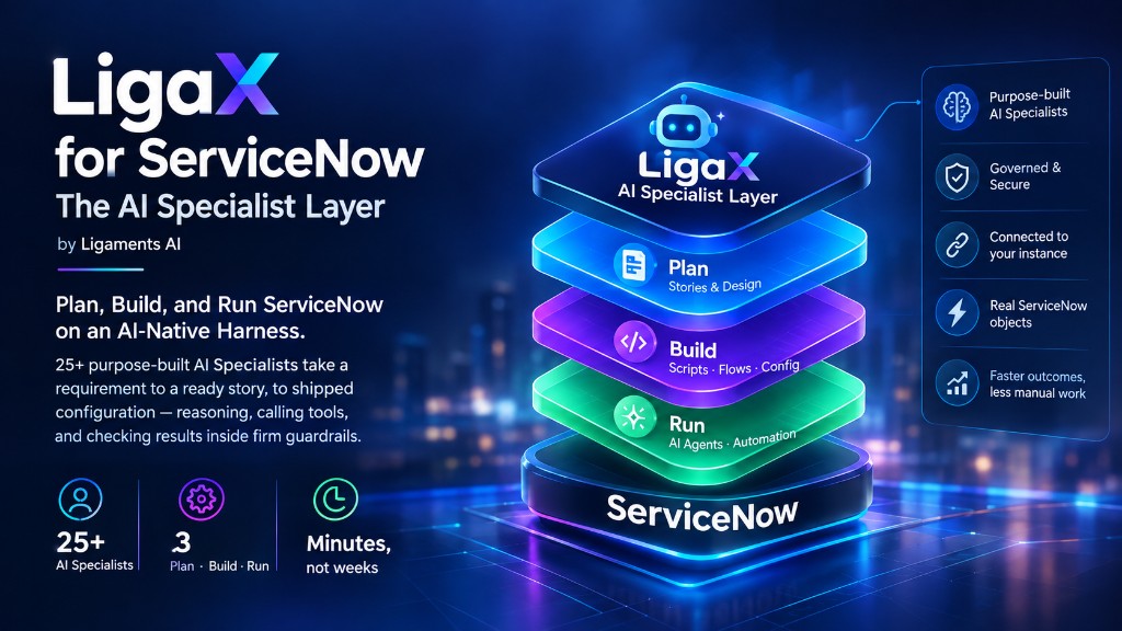 LigaX for ServiceNow: The AI Specialist Layer